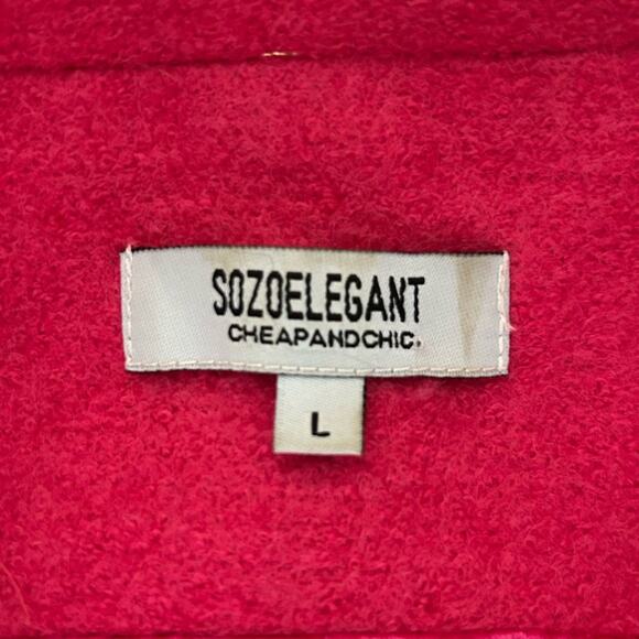 Sozoelegant cheap and chic wool blend pink sleeveless pea coat vest bows cosplay - Picture 7 of 9